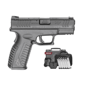 Springfield XDM 9mm 3.8 Full-Size Black Instant Gear Up Package with 5 Mags, Range Bag, Holster and Mag Pouch