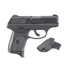 Ruger EC9s 9mm Striker-Fired Pistol with High-Tech Polymer IWB Holster