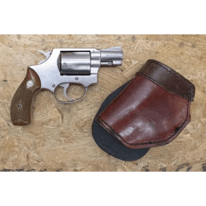Smith & Wesson Model 60 38 Special No Dash Police Trade-In Stainless Revolver with Holster