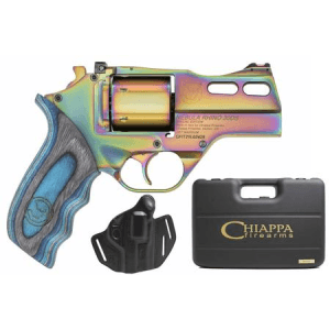 Chiappa Rhino 30DS Nebula 357 Magnum Revolver with Multi-Color PVD Finish, Holster, and Case
