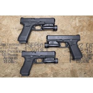 Glock 17 Gen5 9mm Police Trade-In Pistols with Night Sights and Streamlight TLR-1 Light (Fair Condition)