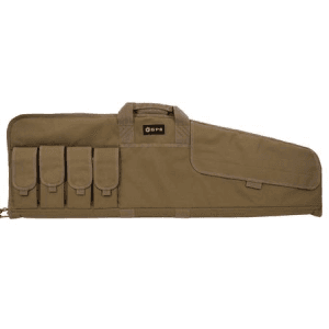 Gps Single Flat Rifle Case with Pouch Lockable Zippers and Fleece-Lining