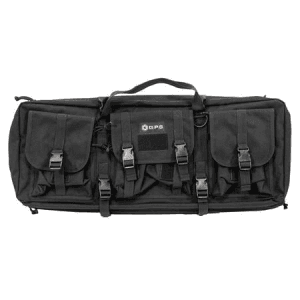 Gps Double Rifle Case with 2 Padded Pistol Sleeves MOLLE and Lockable Zippers