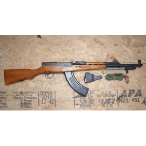 Unknown SKS 7.62x39mm Police Trade-In Rifle with Bayonet, Two Magazines, Sling