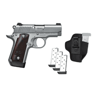 Kimber Micro 380 ACP Stainless Ready to Carry Package with Three Magazines and DeSantis Pro Stealth Holster
