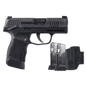 Sig Sauer P365 9mm TacPac with Manual Safety, Three 12-Round Magazines and Holster