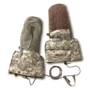 U.s. Military Surplus Arctic Mittens With Fur Backs New