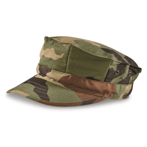 U.S. Military Surplus Woodland Camo 8 Point Cap New