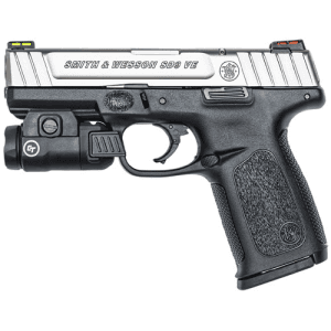 SMITH & WESSON SD9 VE 8mm 4" 16rd Pistol w/ Cimson Trace CMR-209 Rail Master Tactical Light - Black