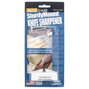 Accusharp Sturdy-Mount Sharpener Diamond Tungsten Gray
