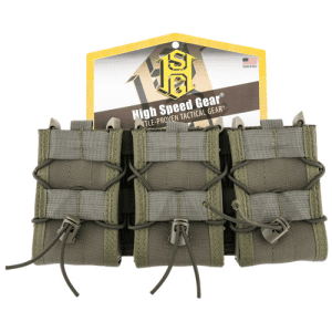HIGH SPEED GEAR TACO Shingle Mag Pouch Triple OD Green Nylon MOLLE