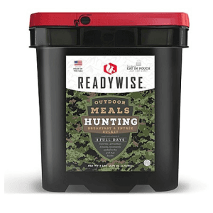 READY WISE Hunting Bucket Cook-in-Pouch Meals (Breakfast & Entree Kit) - 37.5 Servings