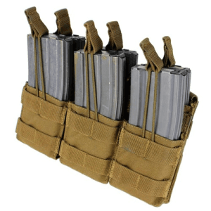 CONDOR OUTDOOR Triple Stacker M4 Mag Pouch Coyote Brown