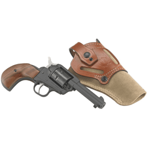 RUGER Wrangler 22LR 3.75" 6rd Revolver - Birdheads Grip w/ Desantis Leather Holster