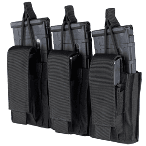 Condor Outdoor Gen2 Triple Kangaroo Mag Pouch - Black