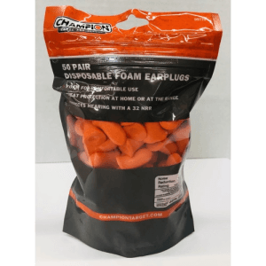 CHAMPION Hearing Protection Foam Plug 50 Pairs