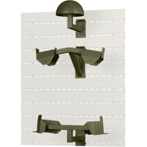 SAVIOR EQUIPMENT Full Helmet, Armor, Belt/Slate Wall OD Green