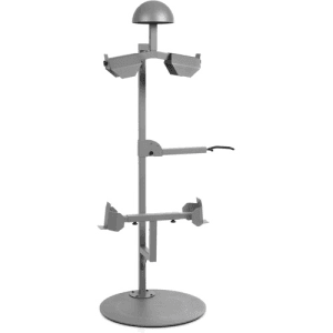 SAVIOR EQUIPMENT Helmet.Armor.Belt Stand Up Display Rack SW Gray