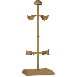 SAVIOR EQUIPMENT Helmet.Armor.Belt Stand Up Display Rack RAL8000Tan