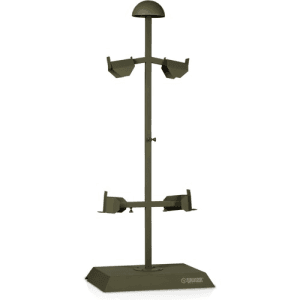 SAVIOR EQUIPMENT Helmet.Armor.Belt Stand Up Display Rack OD Green