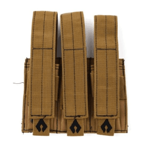 Advance Warrior Solutions Pistol Triple Mag Pouch Tan
