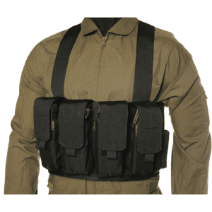Blackhawk Chest Magazine Pouch M16/M4 for 8 Rifle Magazines and 2 Handgun Mags Black