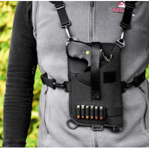 GrovTec US Inc GTHL14902R Trail Pack Shoulder Black Nylon Harness Fits Med/Lg DA Revolver Ambidextrous