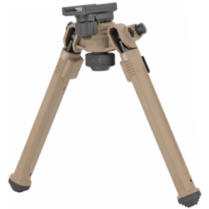 Magpul MAG1075-FDE Bipod made of Aluminum with Flat Dark Earth Finish, Sling Stud Attachment, 6.30-10.30" Vertical Adjustment & Rubber Feet for AR-Platform