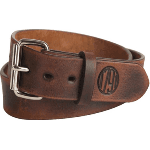 1791 Gunleather BLT014650VTGA 01 Gun Belt Vintage Leather 46/50 1.50" Wide Buckle Closure