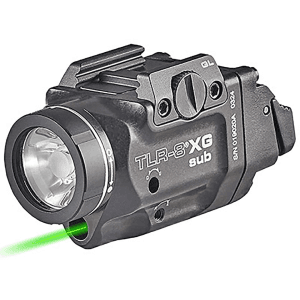 Streamlight TLR-8 X G Sub Weapon Light with Green Laser for Glock 43X,48 Black