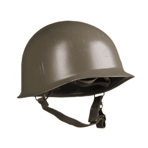 Military Surplus Austrian M1 Steel Helmet with Liner Grade 1 Olive Drab