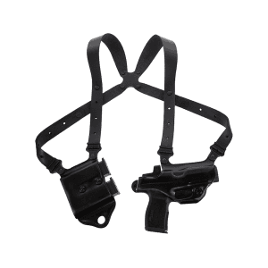 Galco Miami Classic II Shoulder Holster Right Hand Glock 20, 21, 29, 30, 39, 41 Leather Black