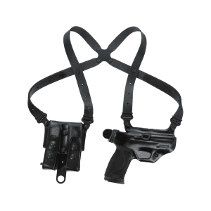 Galco Miami Classic Shoulder Holster Right Hand Glock 17, 19, 19x, 22, 23, 26, 27, 31, 32, 33, 38, 45, 47 Leather Black