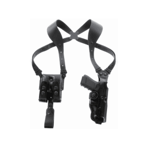 Galco Vertical Shoulder Holster Ambidextrous 1911 Commander Leather Black