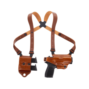 Galco Miami Classic II Shoulder Holster Right Hand S&W K Frame, 19 2.5" Leather Tan