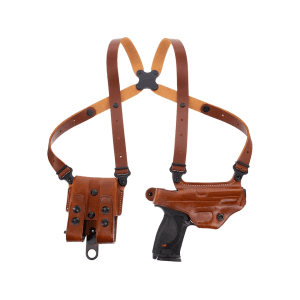 Galco Miami Classic Shoulder Holster Right Hand Browning Hi-Power Leather Tan