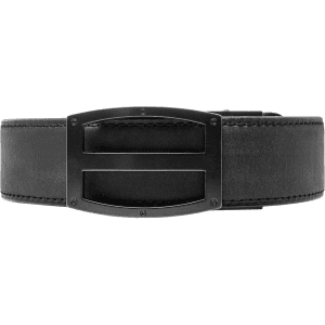Nexbelt Titan Ironhide EDC Gun Belt 1-1/2" with Black Steel Powder Coated Buckle Leather Black