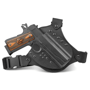 CrossBreed Holsters Chest Rig Chest Holster Right Hand Glock 20, 21 Kydex Black