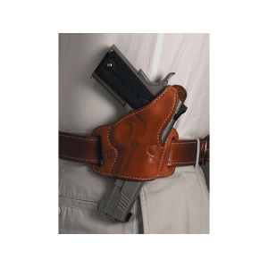 El Paso Saddlery Sky Six OWB Holster Right Hand 1911 Government Leather Russet Brown