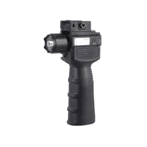 Vism Vertical Foregrip Weapon Light White LED with Red Laser Sight Picatinny Quick-Detachable Mount Black