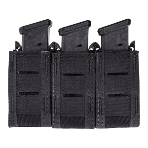 High Speed Gear NTOA Duty Triple Pistol Taco Pistol Magazine Pouch Nylon Black