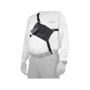 VTAC Big Rig Chest Holster Right Hand VTAC Big Rig Chest Holder Large Frame Semi Automatic, Revolvers Nylon Black