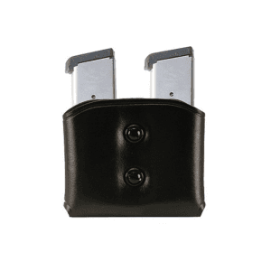 Galco DMC Double Stack Double Magazine Pouch 40 S&W, 9mm Leather Black