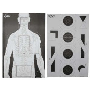 VTAC Double Sided Target Paper Black/White 100PK