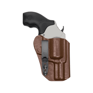 Tulster RATH IWB Holster Ambidextrous Smith & Wesson Model 637 7.875" J-Frame 38 Special Kydex Tru-Hide Whiskey