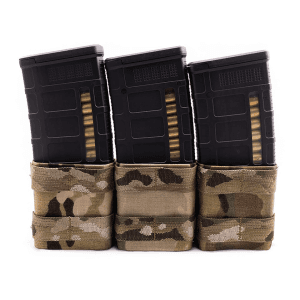 Esstac Kywi Short Triple Ar-10 Rifle Magazine Pouch With Molle Nylon Multicam