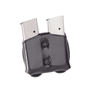 Galco COP Single Stack Double Magazine Pouch 45 ACP, 10mm Leather Black