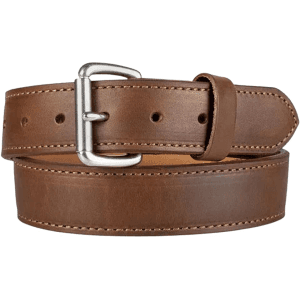 CrossBreed Classic Gun Belt 1-1/2" Leather Stainless Buckle Brown 36"