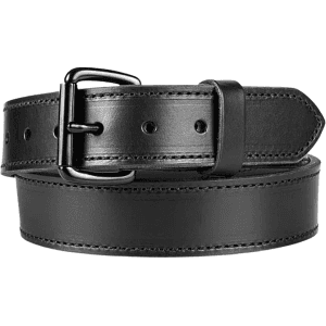 CrossBreed Classic Gun Belt 1-1/2" Leather Black Buckle Black 34"