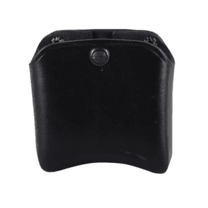 El Paso Saddlery Double Stack Double Magazine Pouch 45 ACP, 10mm Leather Black